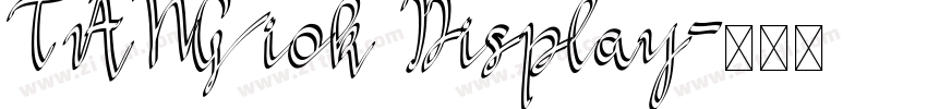 TANGiok Display字体转换